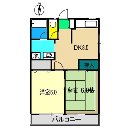 土佐っ子拾壱番館の物件間取画像